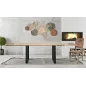 Stół jadalny EDGE ALL. 180x90x77 cm - długość całkowita 280 (drewno mango)
